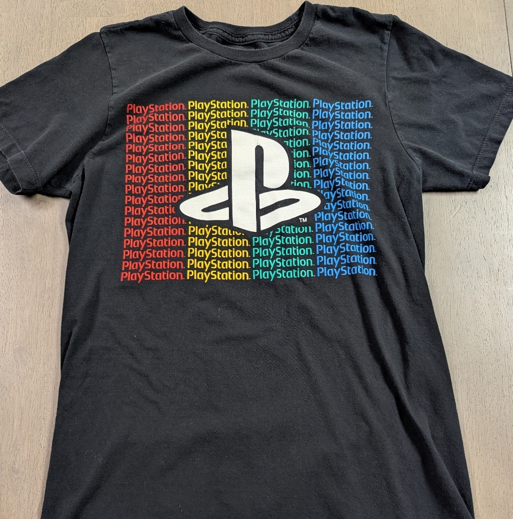 Sony Black Short Sleeve Men's Tee